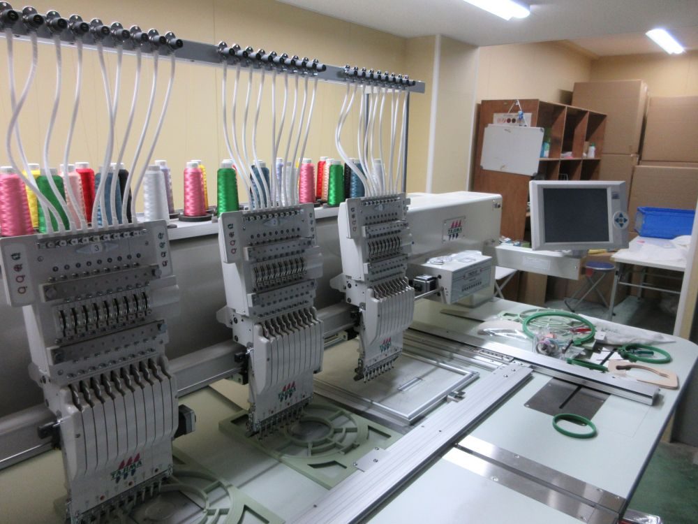 An embroidery machine
